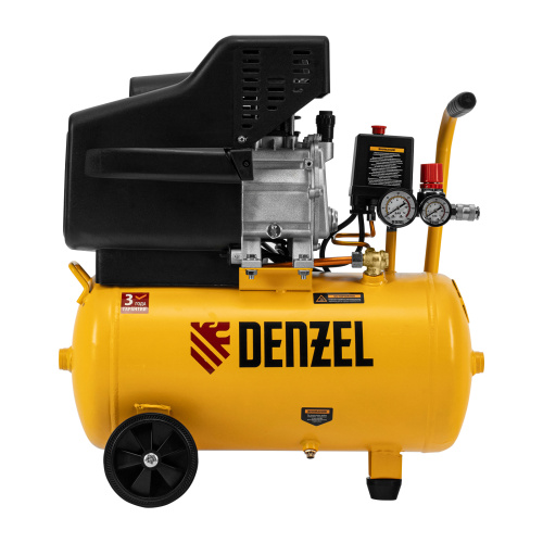 Компрессор воздушный DC1500/24, прямой привод, 1.5 кВт, 24 литра, 220 л/мин Denzel по ценам производителя в Москве с доставкой по всей России