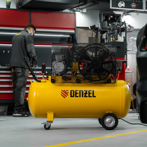 Компрессор воздушный рем. привод BCV 4000-T/200, 4,0 кВт, 200 литров, 690 л/мин Denzel по ценам производителя в Москве с доставкой по всей России