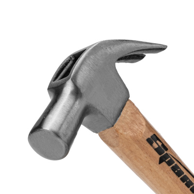 Молоток-гвоздодер, 225 г, боек 22 мм, деревянная рукоятка Sparta по ценам производителя в Москве с доставкой по всей России