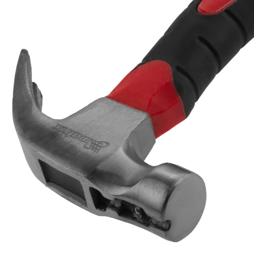 Молоток-гвоздодер мини, боек с магнитом, фибергласовая двухкомпонентная рукоятка, 250 г Matrix по ценам производителя в Москве с доставкой по всей России