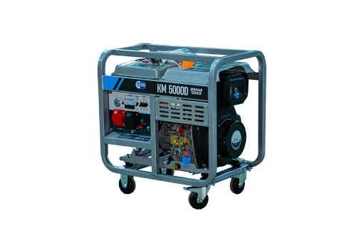 Генератор дизельный 5,0 кВт 380В/1,6 кВт 220В 15 л с электростартером TOR KM5000D по ценам производителя в Москве с доставкой по всей России