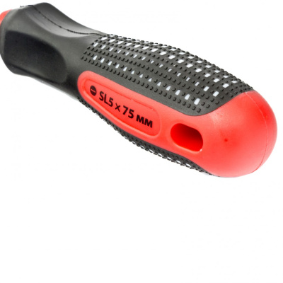 Отвертка Fusion, SL5 х 75 мм, CrV, трехкомпонентная рукоятка "Anti slip" Matrix по ценам производителя в Москве с доставкой по всей России