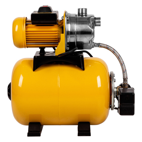 Насосная станция PS1000Х, 1000 Вт, 3500 л/ч, ресивер 24 л, подъем 44 м, нержавейка Denzel по ценам производителя в Москве с доставкой по всей России