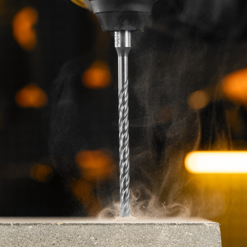 Бур по бетону, цельная крестовая пластина, 6x165 мм, SDS PLUS Denzel по ценам производителя в Москве с доставкой по всей России