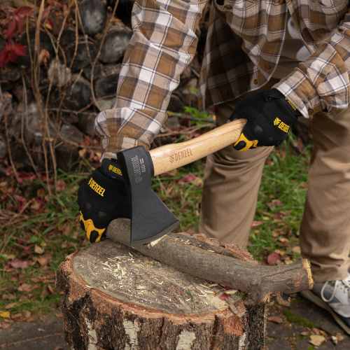Топор, 800 г, кованый, буковое топорище Denzel по ценам производителя в Москве с доставкой по всей России