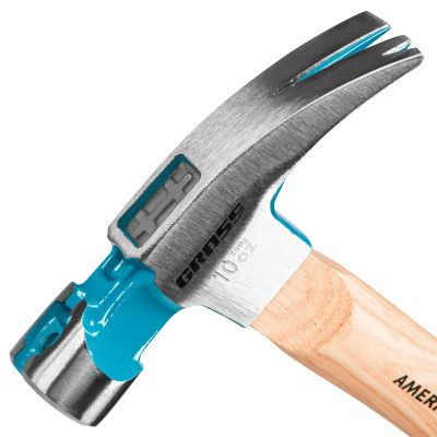 Молоток-гвоздодер, 280 г, угол 75, магнит, обрезиненная рукоятка American hickory GROSS по ценам производителя в Москве с доставкой по всей России
