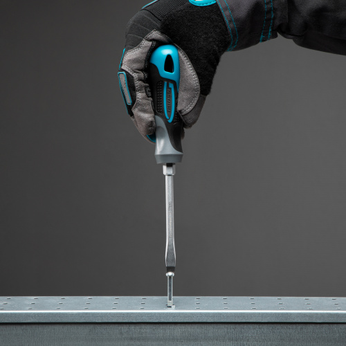 Отвертка SL6.5 x 100 мм, S2, трехкомпонентная рукоятка Gross по ценам производителя в Москве с доставкой по всей России