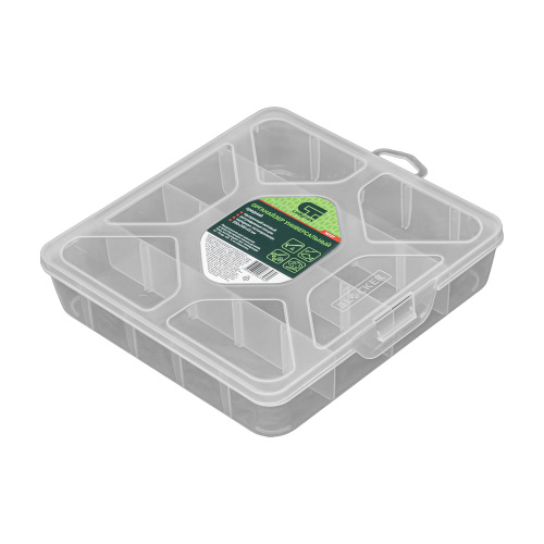 Органайзер универсальный средний, прозрачный матовый, 20 х 20 х 4.5 см Сибртех по ценам производителя в Москве с доставкой по всей России