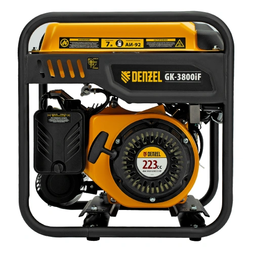 Генератор инверторный GK-3800iF, 3,8 кВт, 230 В, ручной старт DENZEL по ценам производителя в Москве с доставкой по всей России