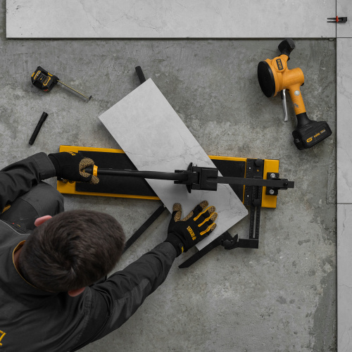 Плиткорез рельсовый 600х16мм, каретка на подш., стальная станина, усил. рукоятка-пенал Denzel по ценам производителя в Москве с доставкой по всей России