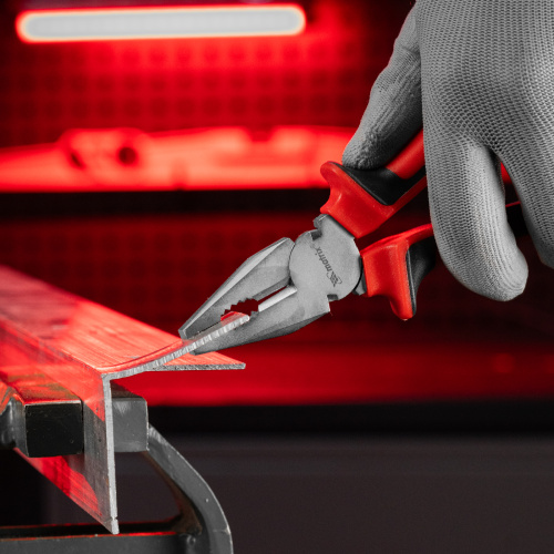 Плоскогубцы Nickel, 180 мм, никелированные, двухкомпонентные рукоятки Matrix по ценам производителя в Москве с доставкой по всей России