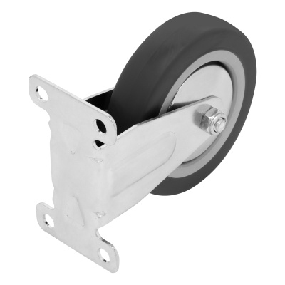 Колесо неповоротное D 100 мм, крепление  платформенное Сибртех по ценам производителя в Москве с доставкой по всей России