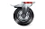Колесо поворотное резина SCb 55 125 мм с тормозом (F) по ценам производителя в Москве с доставкой по всей России