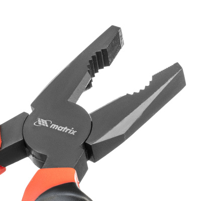 Плоскогубцы комбинированные Black Nickel, 200 мм, двухкомпонентные рукоятки Matrix по ценам производителя в Москве с доставкой по всей России