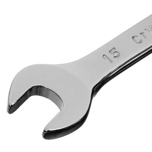 Ключ комбинированный, 15 мм, CrV, полированный хром Matrix по ценам производителя в Москве с доставкой по всей России