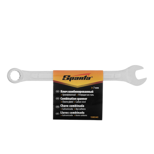 Ключ комбинированный, 7 мм, хромированный Sparta по ценам производителя в Москве с доставкой по всей России