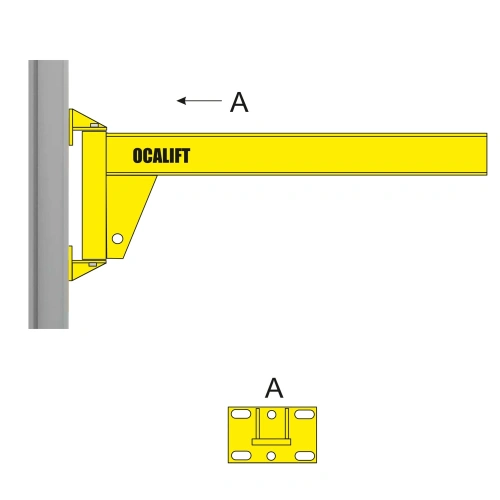 Кран консольный настенный ККР OCALIFT 1т стрела 3м двутавр по ценам производителя в Москве с доставкой по всей России