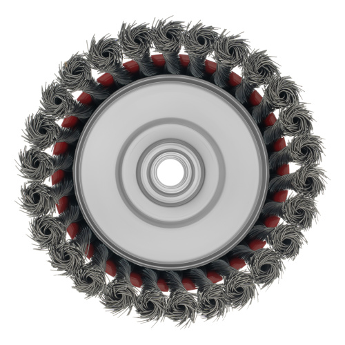 Щетка для УШМ, 125 мм, М14, "чашка", крученая проволока 0.5 мм Matrix по ценам производителя в Москве с доставкой по всей России