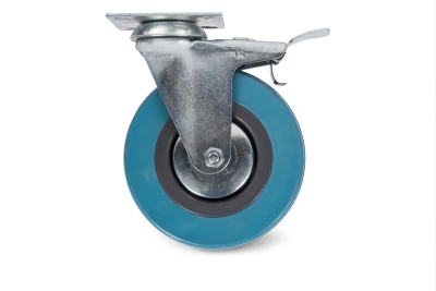 Колесо аппаратное поворотное SCgb 55 125 мм с тормозом (F) по ценам производителя в Москве с доставкой по всей России