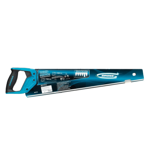 Ножовка по дереву "Piranha", 550 мм, сегментное строение рабочей кромки, 7-8 TPI, зуб-3D, двухкомпонентная рукоятка Gross по ценам производителя в Москве с доставкой по всей России