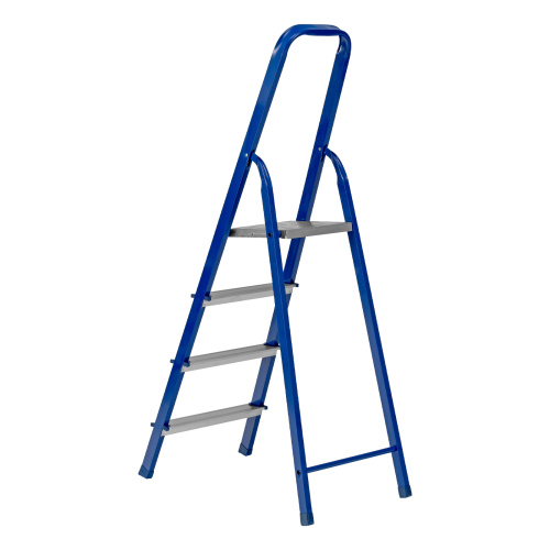 Стремянка, 4 ступени, стальной профиль, алюминиевые ступени Сибртех по ценам производителя в Москве с доставкой по всей России