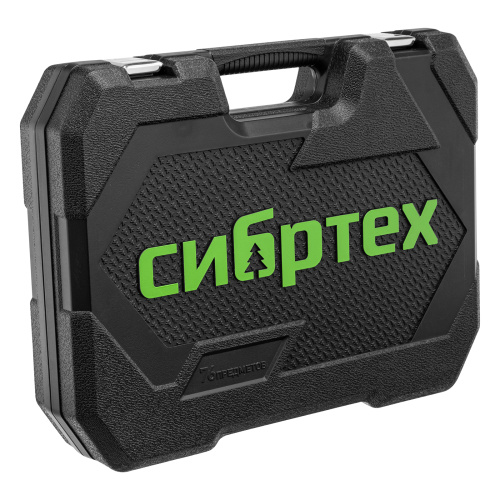 Набор инструментов, 1/2", 1/4", пластиковый кейс 76 предметов Сибртех по ценам производителя в Москве с доставкой по всей России