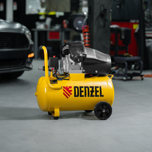 Компрессор воздушный прям. привод DCV1800/50, 1,8 кВт, 50 литров, 320 л/мин Denzel по ценам производителя в Москве с доставкой по всей России