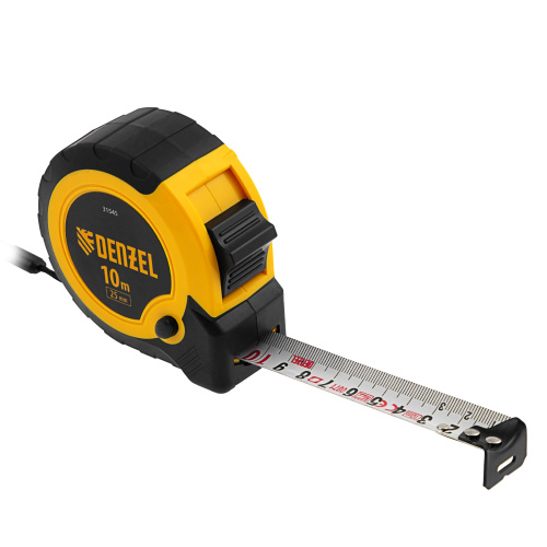 Рулетка 10м х 25мм, двухкомп. корпус, кнопка-пауза Denzel по ценам производителя в Москве с доставкой по всей России
