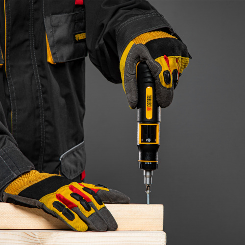 Отвертка реверсивная с револьверным механизмом, 11 шт, сталь S2  Denzel по ценам производителя в Москве с доставкой по всей России