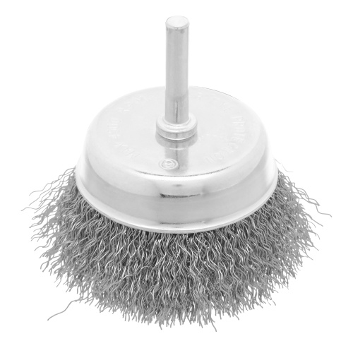 Щетка для дрели, 75 мм, "чашка" со шпилькой, витая проволока Сибртех по ценам производителя в Москве с доставкой по всей России