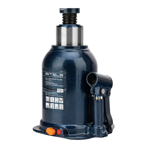 Домкрат гидравлический бутылочный телескопический, 10 т, подъем 180-450 мм Stels по ценам производителя в Москве с доставкой по всей России