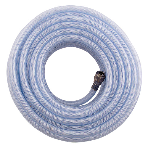 Шланг пневматический ПВХ, 10 x 16 мм, 18 бар, армированный, прозрачный, быстросъемное соединение, 30 м Stels по ценам производителя в Москве с доставкой по всей России