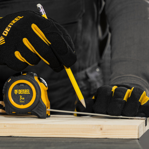 Рулетка 3м х 16мм, обрезиненный корпус, автоматическая фиксация Denzel по ценам производителя в Москве с доставкой по всей России