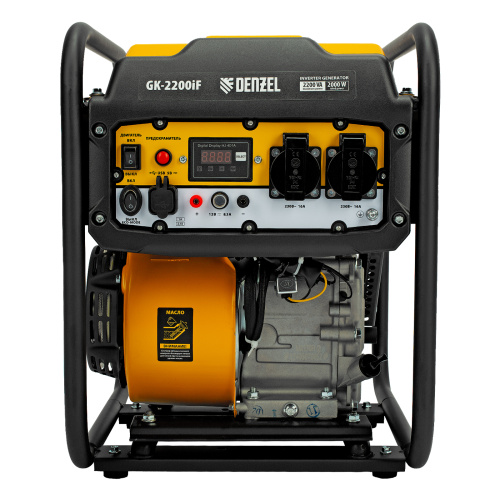 Генератор инверторный GK-2200iF, 2,2 кВт, 230 В, ручной старт DENZEL по ценам производителя в Москве с доставкой по всей России