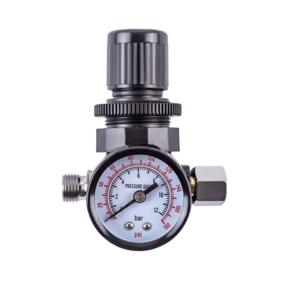 Регулятор давления со встроенным манометром 10 бар, 1/4" AERO купить в Москве с доставкой по всей России | ProtosMarket.ru