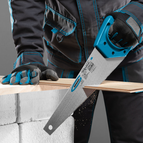 Ножовка для работы с ламинатом "Piranha", 360 мм, 15-16 TPI, зуб 2D, каленый зуб, пласт.рук-ка Gross по ценам производителя в Москве с доставкой по всей России