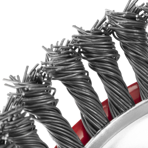 Щетка для УШМ, 125 мм, М14, "чашка", крученая проволока 0.8 мм Matrix по ценам производителя в Москве с доставкой по всей России