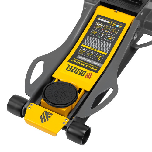 Домкрат гидравлический подкатной, 3 т, 75-500 мм, быстрый подъем, низкий подхват, проф. Denzel по ценам производителя в Москве с доставкой по всей России