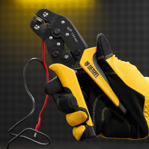 Клещи для обжима неизолированных наконечников НК и НВ, разъемов РП, 1,5 - 6 мм2 Denzel по ценам производителя в Москве с доставкой по всей России