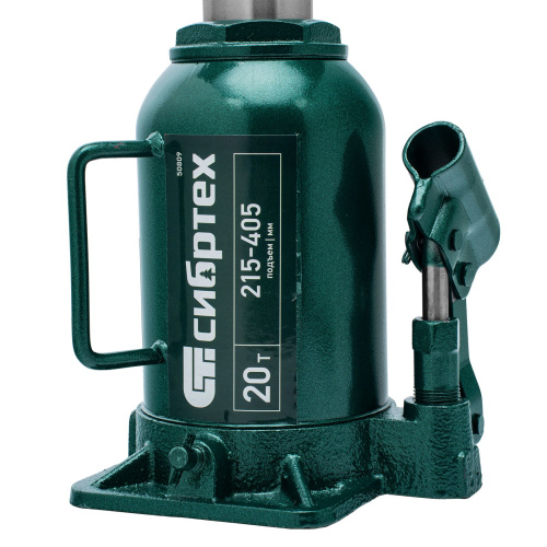 Домкрат гидравлический бутылочный, 20 т, 215-405 мм Сибртех по ценам производителя в Москве с доставкой по всей России