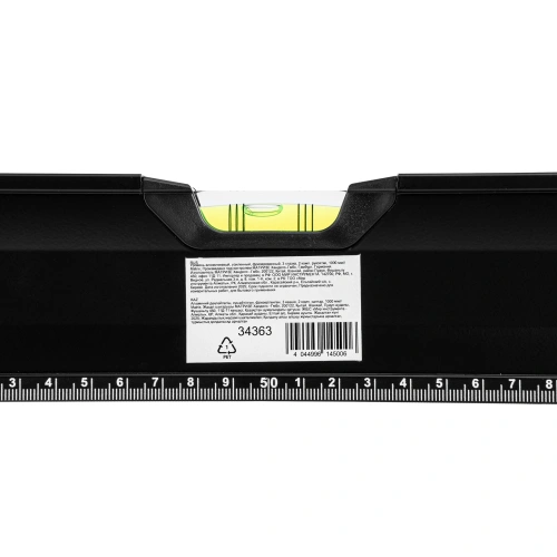 Уровень алюминиевый, усиленный, фрезерованный, 3 глазка, двухкомпонентные рукоятки, 1000 мм Matrix по ценам производителя в Москве с доставкой по всей России