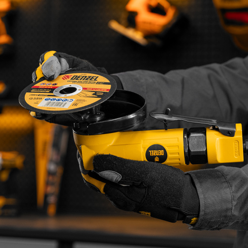 Пневматическая углошлифовальная машина AG125, 11000 об/мин, 125 мм, 186 л/мин Denzel по ценам производителя в Москве с доставкой по всей России