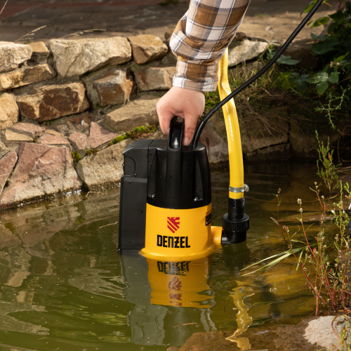 Дренажный насос DP800A, 800 Вт, подъем 5 м, 13000 л/ч Denzel по ценам производителя в Москве с доставкой по всей России