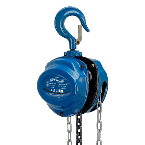 Таль цепная, 1 т, h подъема 2.5 м, расстояние между крюками 350 мм Stels по ценам производителя в Москве с доставкой по всей России
