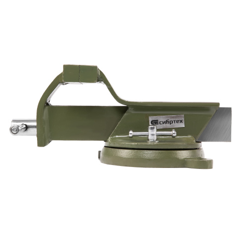 Тиски слесарные, 100 мм, стальные, поворотные Сибртех по ценам производителя в Москве с доставкой по всей России