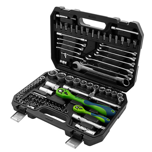 Набор инструментов 82 предмета, CrV, 1/2", 1/4" Сибртех по ценам производителя в Москве с доставкой по всей России