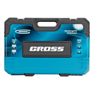 Набор инструментов, 1/4", 1/2", CrV, 120 зубьев, 115 предметов Gross по ценам производителя в Москве с доставкой по всей России