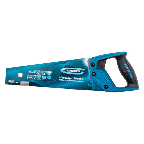 Ножовка по дереву "PIRANHA", 300 мм, 7 TPI, 3D-зуб, двухкомпонентная рукоятка Gross по ценам производителя в Москве с доставкой по всей России