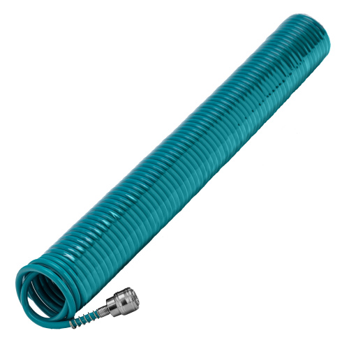 Полиуретановый спиральный шланг профессиональный BASF, 15 м, с быстросъемными соединением Stels по ценам производителя в Москве с доставкой по всей России