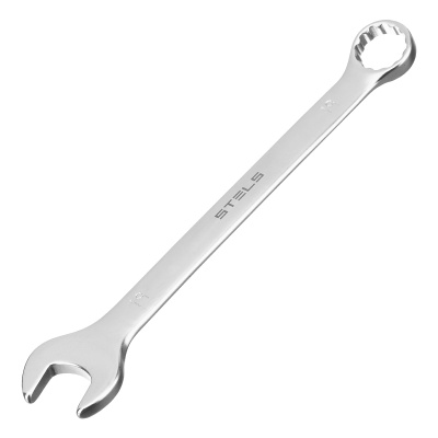 Набор ключей комбинированных, 8-19 мм, 8 шт, CrV, матовый хром Stels по ценам производителя в Москве с доставкой по всей России